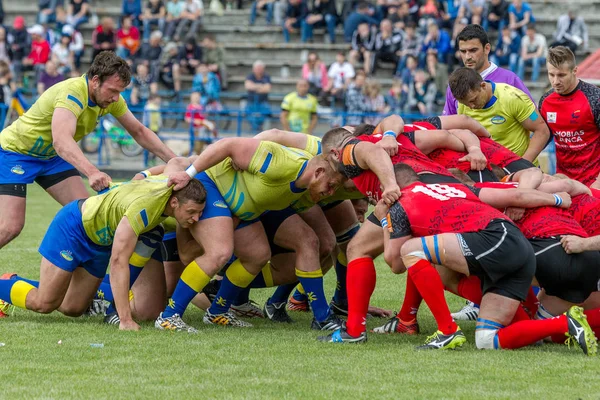 Odessa Ukraina Maja 2016 Roku Półfinale Pucharu Europy Rugby Trzymająca — Zdjęcie stockowe