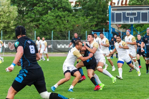 Krasnodar Rusia Mayo 2018 Campeonato Ruso Rugby Entre Hombres Kuban —  Fotos de Stock