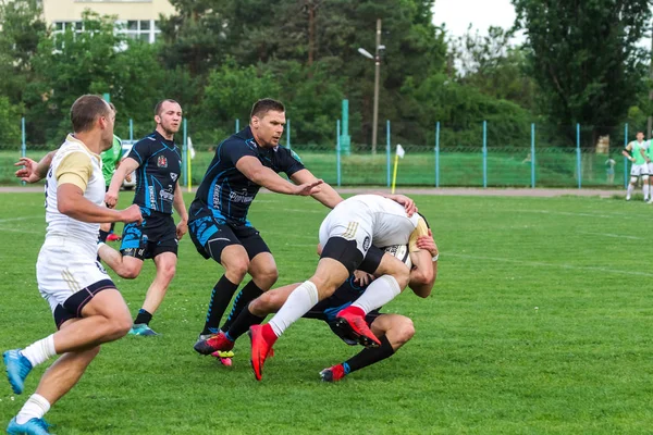 Krasnodar Russia May 2018 Russian Rugby Championship Men Kuban Krasnodar — Stock Photo, Image