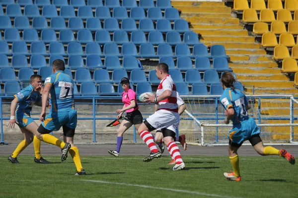 Odessa Ucrania Abril 2018 Partido Internacional Rugby Credo Odessa Lobos —  Fotos de Stock