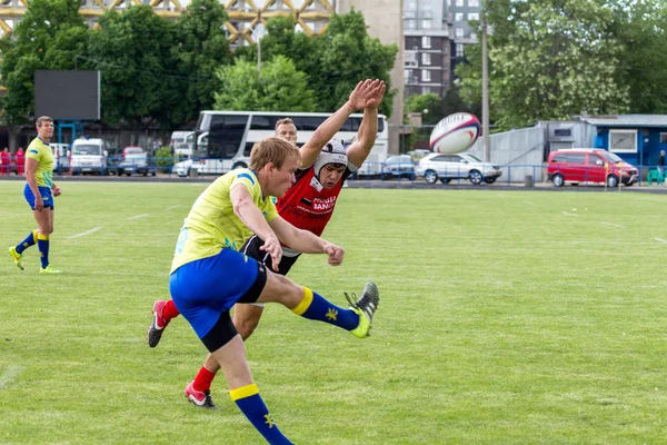 Odessa Ukraina Maj 2016 Halv Finalen Europacupen Rugby Den Spända — Stockfoto