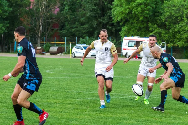 Krasnodar Rusia Mayo 2018 Campeonato Ruso Rugby Entre Hombres Kuban —  Fotos de Stock