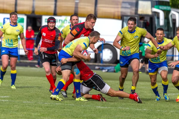 Odessa Ucrania Mayo 2016 Semifinal Copa Europa Rugby Tenso Juego — Foto de Stock