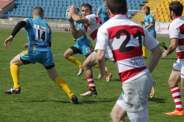 Odessa Ukraina Kwietnia 2018 Międzynarodowej Rugby Mecz Credo Odessa White — Zdjęcie stockowe