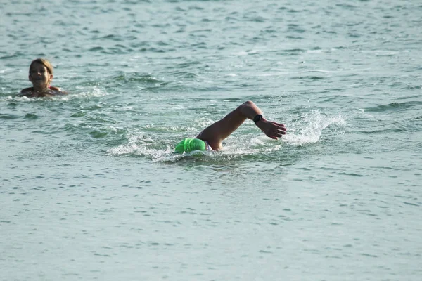 Odessa Oekraïne September 2018 Oceanman Wij Zijn Open Water Zwemmen — Stockfoto