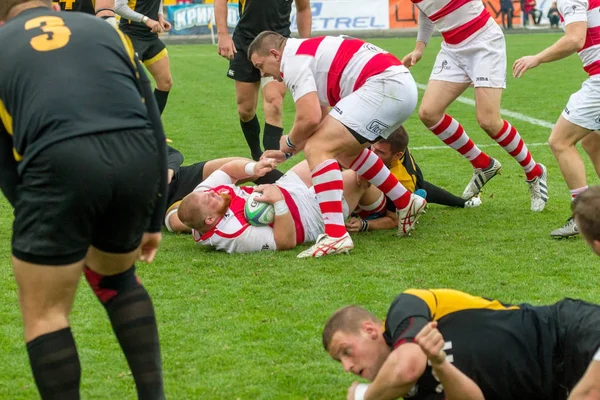 Odessa Ukraine Octobre 2017 Équipe Nationale Rugby Odessa Harkov Lutte — Photo