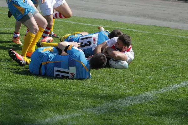 Odessa Ucrania Abril 2018 Partido Internacional Rugby Credo Odessa Lobos —  Fotos de Stock