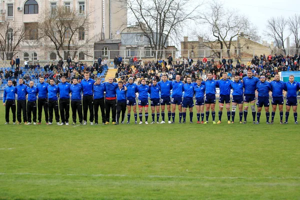 Odessa Ucrania Abril 2013 Copa Europa Internacional Rugby Equipo Moldavia — Foto de Stock