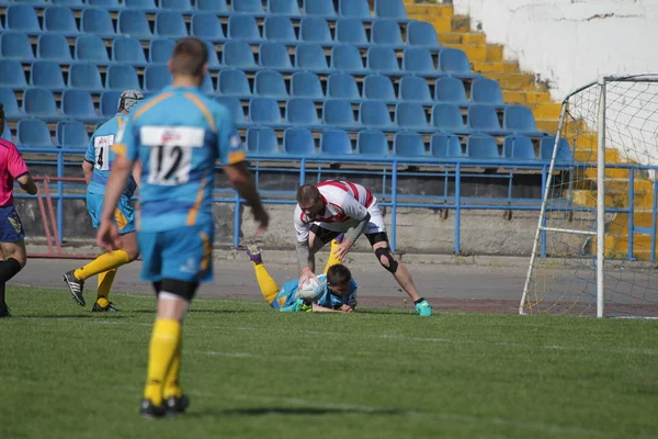 Oděsa Ukrajina Dubna 2018 Mezinárodní Rugby Zápas Credo Oděsa White — Stock fotografie