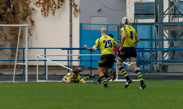 Odessa Ucrania Mayo 2017 Copa Europa Rugby Ucrania Azul Suecia — Foto de Stock