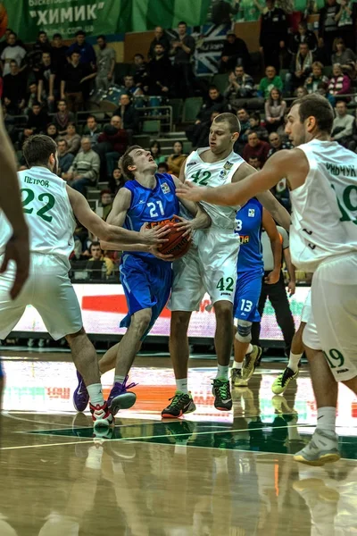 Odessa Ucrania Diciembre 2015 Partido Super Liga Ucrania Baloncesto Derby — Foto de Stock