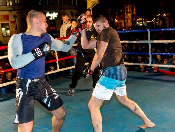 Odessa Ucrânia Outubro 2015 Lutas Regionais Ringue Atletismo Mma Lutadores — Fotografia de Stock