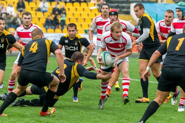 Odessa Ucrania Octubre 2017 Selección Nacional Rugby Odessa Harkov Intensa —  Fotos de Stock