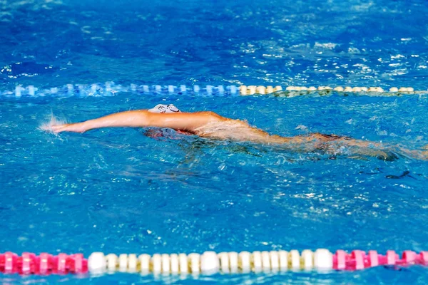 Odessa Ukraine September 2016 Sportliches Schwimmen Pool Während Der Ukrainischen — Stockfoto