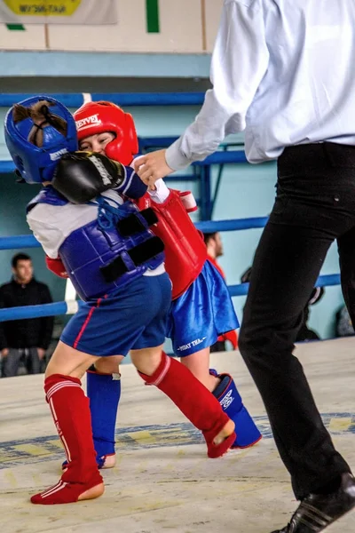 Odessa Ukraina April 2015 Cup Ukraina Thaiboxning Bland Barn Barn — Stockfoto