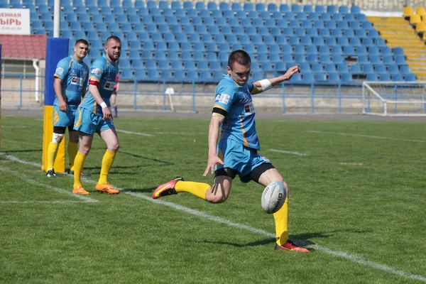 Odessa Ucrania Abril 2018 Partido Internacional Rugby Credo Odessa Lobos —  Fotos de Stock