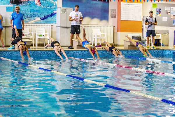 Odessa Ucrania Septiembre 2016 Natación Deportiva Piscina Durante Campeonato Ucraniano —  Fotos de Stock