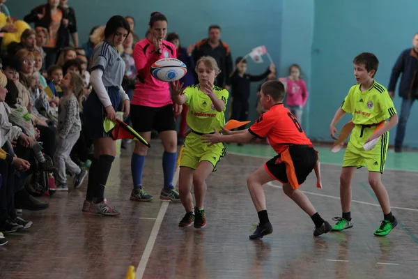 29 Nisan 2017 - Odessa, Ukrayna: rugby ligi odessa maçın özel spor okulu