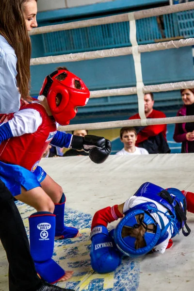 Odessa Ukrayna Nisan 2015 Kupası Ukrayna Çocuklar Arasında Tay Boks — Stok fotoğraf