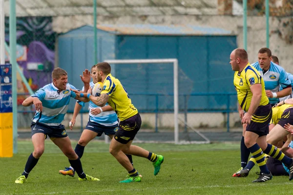 Odessa Ucrania Mayo 2017 Copa Europa Rugby Ucrania Azul Suecia —  Fotos de Stock