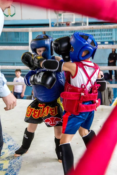 Odessa Ukrayna Nisan 2015 Kupası Ukrayna Çocuklar Arasında Tay Boks — Stok fotoğraf