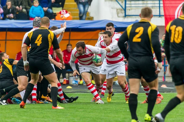 Odessa Ucrania Octubre 2017 Selección Nacional Rugby Odessa Harkov Intensa — Foto de Stock