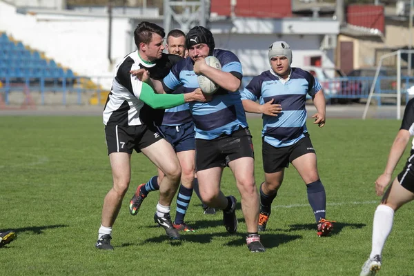 Odessa Ucraina Aprilie 2018 Meciul Internațional Campionatul European Rugby Politechnik — Fotografie, imagine de stoc