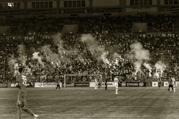 Odessa Ukraine July2 2018 Fanatical Fans Stands Game Eternal Rivals — Stock Photo, Image