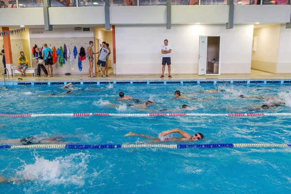 Odessa Ucrania Septiembre 2016 Natación Deportiva Piscina Durante Campeonato Ucraniano —  Fotos de Stock