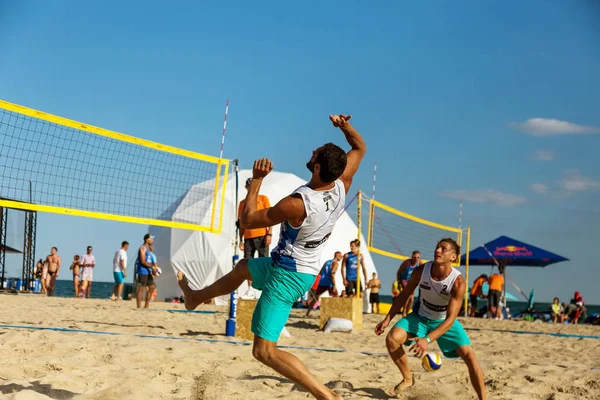 Odessa Ukrayna Ağustos 2017 Ukrayna Beach Voleybol Şampiyonası Oyunlar Festivali — Stok fotoğraf