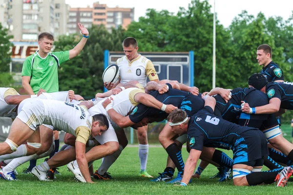 Krasnodar Rusia Mayo 2018 Campeonato Ruso Rugby Entre Hombres Kuban —  Fotos de Stock