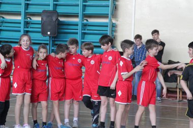 29 Nisan 2017 - Odessa, Ukrayna: rugby ligi odessa maçın özel spor okulu