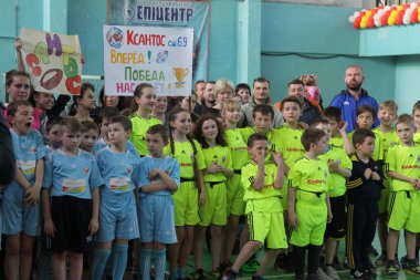 29 Nisan 2017 - Odessa, Ukrayna: rugby ligi odessa maçın özel spor okulu