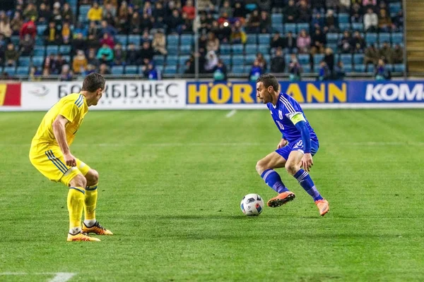 Odessa Ukraine Março 2016 Jogo Amistoso Entre Seleção Nacional Futebol — Fotografia de Stock