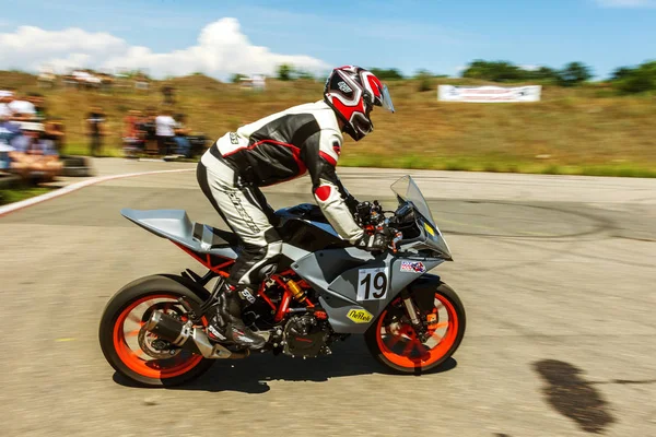 Odessa Ukraine Junho 2018 Motociclismo Motos Corrida Dinâmicos Realistas Pista — Fotografia de Stock