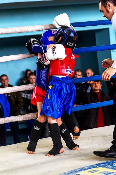 Odessa Ukraine Avril 2015 Coupe Ukraine Boxe Thaïlandaise Chez Les — Photo