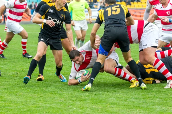 Odessa Ukraine Octobre 2017 Équipe Nationale Rugby Odessa Harkov Lutte — Photo