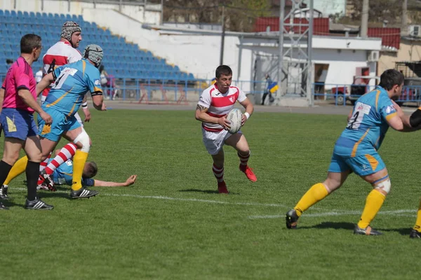 Odessa Ukraina Kwietnia 2018 Międzynarodowej Rugby Mecz Credo Odessa White — Zdjęcie stockowe