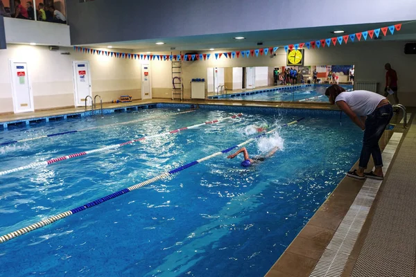 Odessa Ucrania Septiembre 2016 Natación Deportiva Piscina Durante Campeonato Ucraniano —  Fotos de Stock