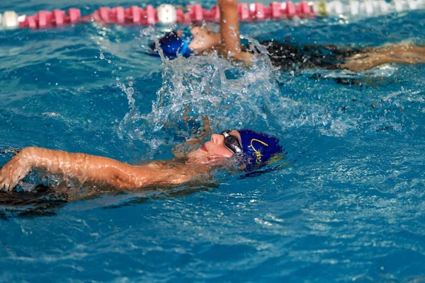 Odessa Ukraine September 2016 Sportliches Schwimmen Pool Während Der Ukrainischen — Stockfoto