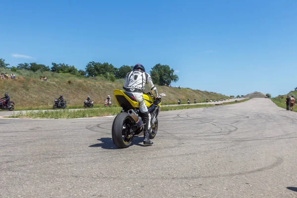 Odessa Ukraine Junho 2018 Motociclismo Motos Corrida Dinâmicos Realistas Pista — Fotografia de Stock