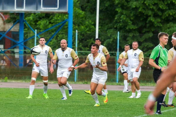 Krasnodar Rússia Maio 2018 Campeonato Russo Rugby Entre Homens Kuban — Fotografia de Stock