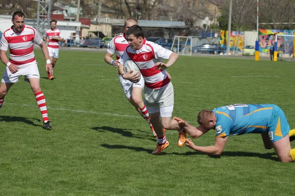 Odessa Ukraine April 2018 International Rugby Match Credo Odessa White — Stock Photo, Image