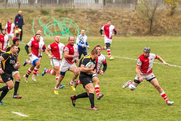 Odessa Ucrânia Novembro 2015 Campeonato Ucraniano Rugby Credo Odessa Olympic — Fotografia de Stock