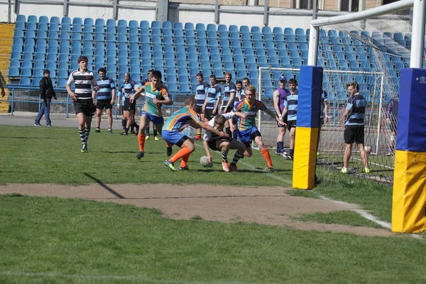 Odessa Ukraine April 2018 International Match European Rugby Championship Politechnik — Stock Photo, Image