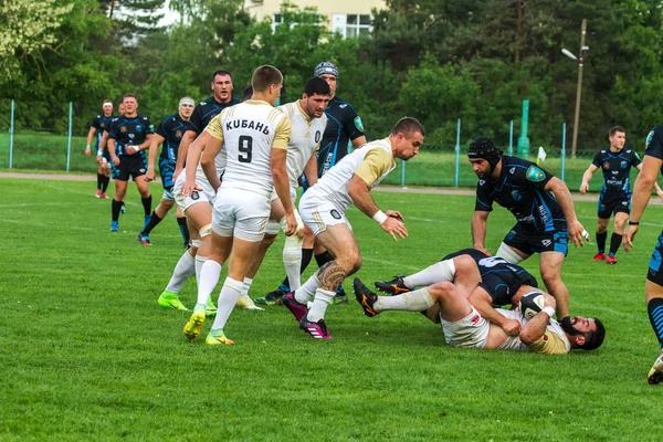 Krasnodar Russland Mai 2018 Russische Rugby Meisterschaft Der Männer Kuban — Stockfoto