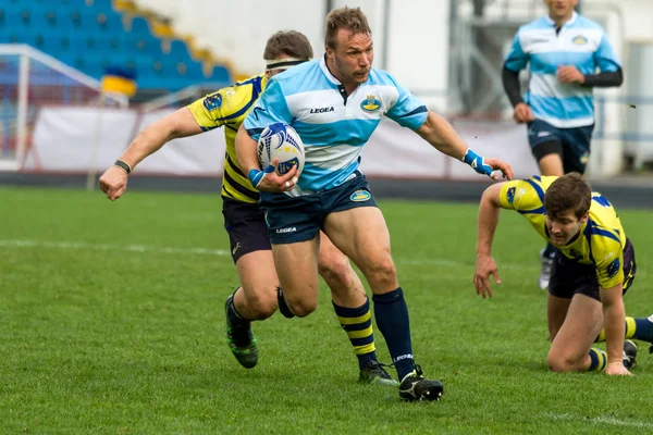 Odessa Ucrania Mayo 2017 Copa Europa Rugby Ucrania Azul Suecia —  Fotos de Stock