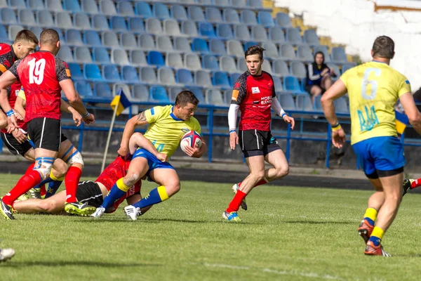 Odessa Ukraina Maja 2016 Roku Półfinale Pucharu Europy Rugby Trzymająca — Zdjęcie stockowe