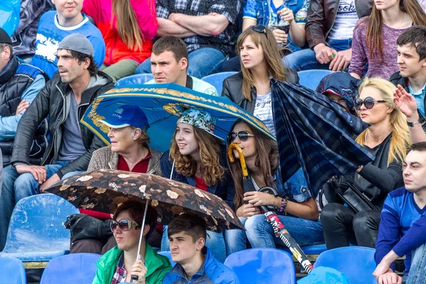 Odessa Ukraine Sentyabryamaya 2016 Spectators Fans Stands Stadium European Cup — Stock Photo, Image