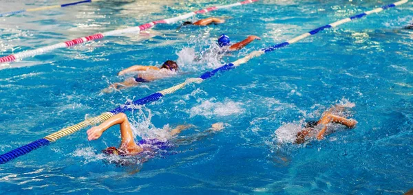 Odessa Ukraine September 2016 Sportliches Schwimmen Pool Während Der Ukrainischen — Stockfoto